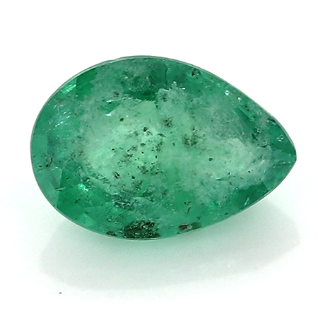 0.34 ct Pear Shape Emerald : Fine Green