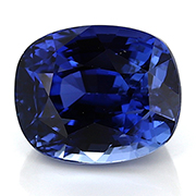 4.04 ct Cornflower Blue Cushion Cut Blue Sapphire