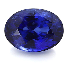 2.19 ct Oval Blue Sapphire : Rich Royal Blue