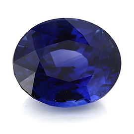 4.15 ct Oval Blue Sapphire : Rich Royal Blue