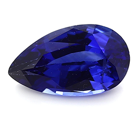 1.26 ct Pear Shape Blue Sapphire : Rich Royal Blue