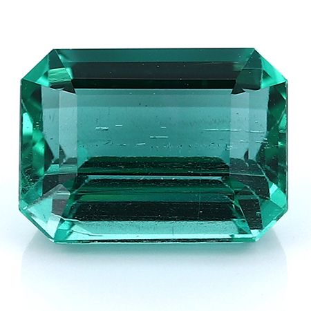 2.26 ct Emerald Cut Emerald : Deep Rich Green
