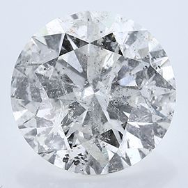 5.22 ct Round Natural Diamond : H / I2