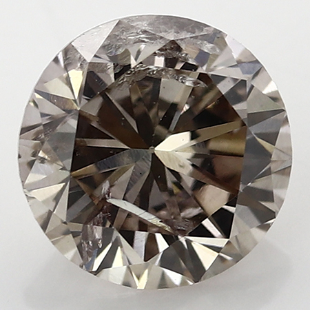 1.03 ct Round Diamond : Fancy Pinkish Brown / I1