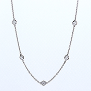 18K White Gold 0.50cttw Diamond Necklace