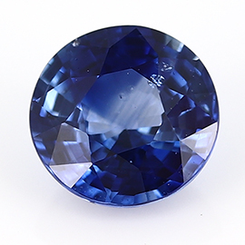 0.68 ct Round Blue Sapphire : Cornflower Blue