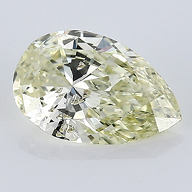 0.55 ct Pear Shape Diamond : Fancy Light Yellow / I1