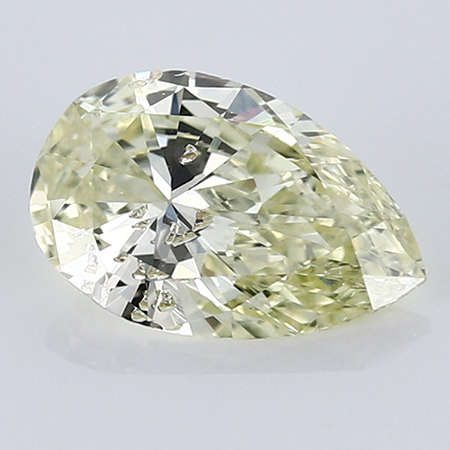 0.55 ct Pear Shape Diamond : Fancy Light Yellow / I1