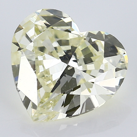 1.21 ct Heart Shape Diamond : Fancy Light Yellow / I1