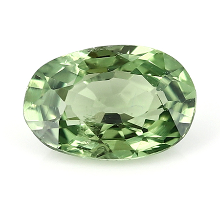 0.64 ct Green Oval Natural Sapphire