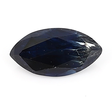 0.21 ct Marquise Blue Sapphire : Deep Darkish Blue