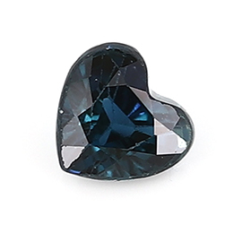 0.21 ct Heart Shape Blue Sapphire : Darkish Blue