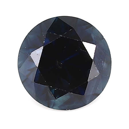0.64 ct Deep Blue Round Natural Blue Sapphire