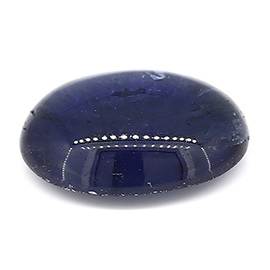 2.55 ct Cabochon Blue Sapphire : Deep Darkish Blue