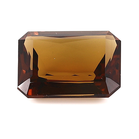 11.98 ct Brown Emerald Cut Natural Citrine