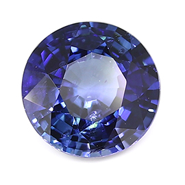 0.89 ct Round Blue Sapphire : Rich Royal Blue