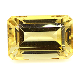 12.25 ct Golden Yellow Emerald Cut Natural Citrine
