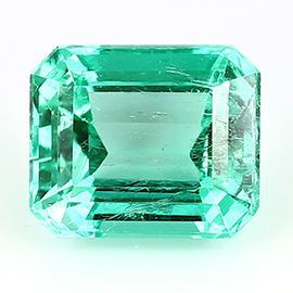 1.93 ct Emerald Cut Emerald : Rich Grass Green