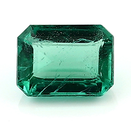 1.17 ct Emerald Cut Emerald : Rich Green