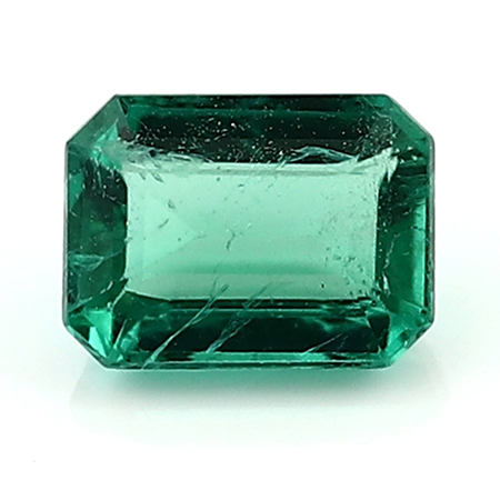 1.17 ct Emerald Cut Emerald : Rich Green
