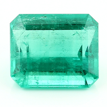 10.39 ct Emerald Cut Emerald : Fine Grass Green