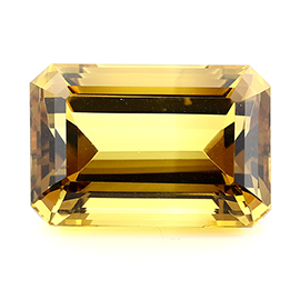 59.83 ct Emerald Cut Citrine : Golden Yellow