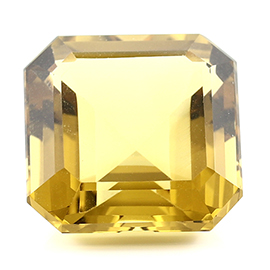 23.75 ct Rich Yellow Emerald Cut Natural Citrine