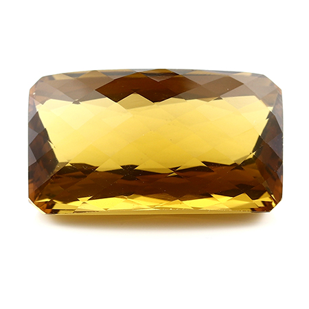 33.00 ct Emerald Cut Citrine : Orangish Brown