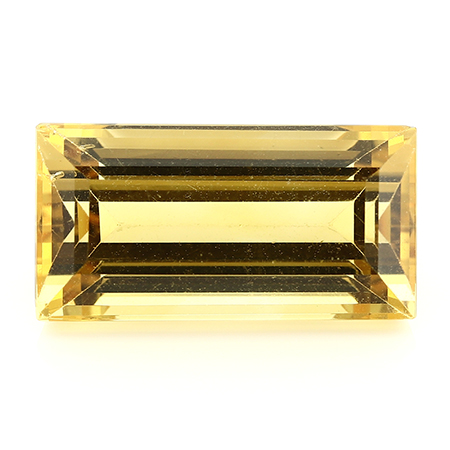 14.45 ct Emerald Cut Citrine : Golden Yellow