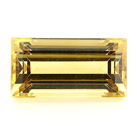 14.45 ct Emerald Cut Citrine : Golden Yellow