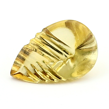 4.91 ct Pear Shape Citrine : Fine Yellow