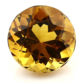 2.55 ct Round Citrine : Golden Yellow