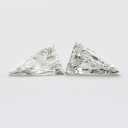 1.00 cttw Pair of Bullet Natural Diamonds : H / VS2