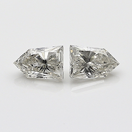0.96 cttw Pair of Bullet Natural Diamonds : H / SI2