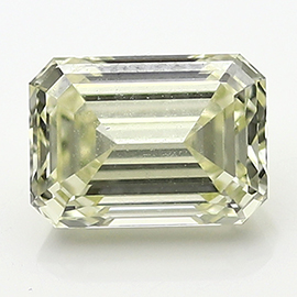 1.80 ct Emerald Cut Diamond : Fancy Light Yellow / VVS2