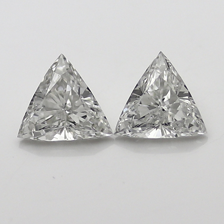 0.96 cttw Pair of Trillion Diamonds : F / VS2