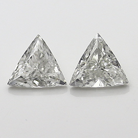 1.11 cttw Pair of Trillion Diamonds : G / VS2