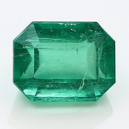 8.05 ct Emerald Cut Emerald : Fine Green