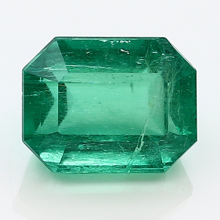 8.05 ct Fine Green Natural Emerald Cut Natural Emerald