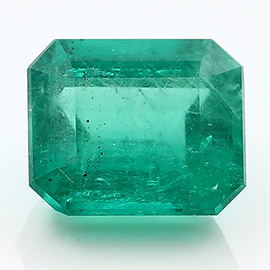 12.39 ct Emerald Cut Emerald : Fine Green