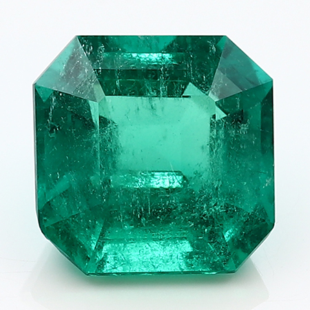 10.49 ct Emerald Cut Emerald : Fine Green