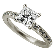 18K White Gold 1.15cttw Diamond Ring