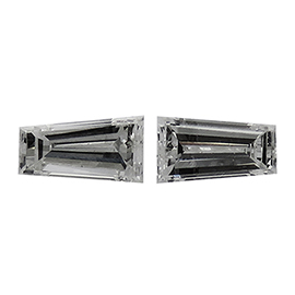 0.42 cttw Pair of Taper Baguette Diamonds : F / VS1