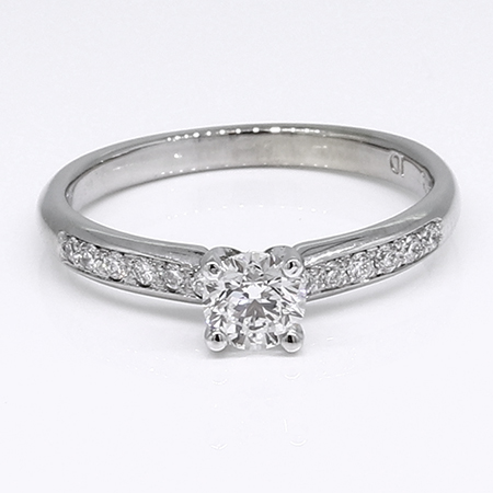 14K White Gold Multi Stone Ring : 0.52 cttw Diamonds