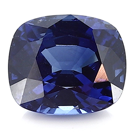 1.75 ct Cushion Cut Blue Sapphire : Rich Royal Blue