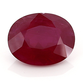 4.10 ct Oval Ruby : Pigeon Blood Red