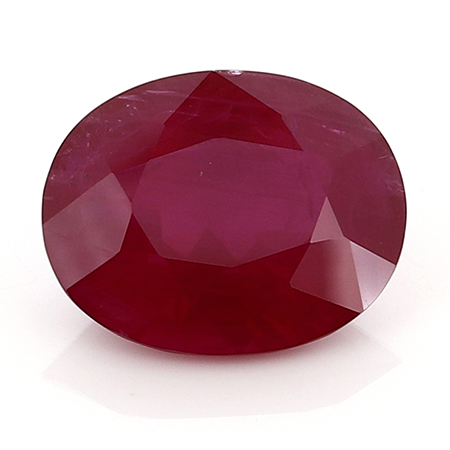 4.10 ct Pigeon Blood Red Oval Natural Ruby