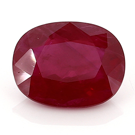 3.01 ct Oval Ruby : Pigeon Blood Red
