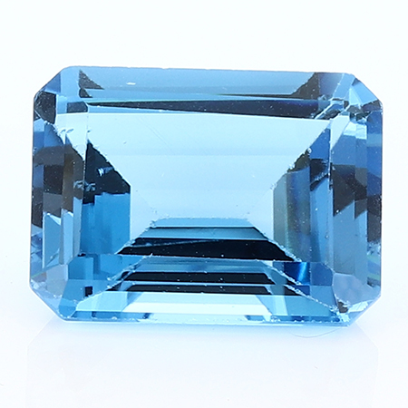 27.32 ct Emerald Cut Topaz-London : Rich Blue