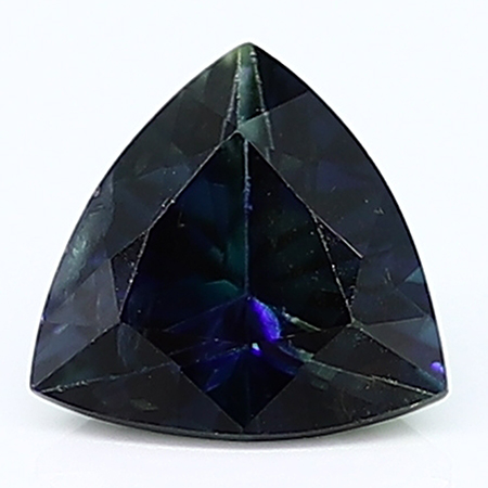 2.91 ct Trillion Blue Sapphire : Darkish Blue